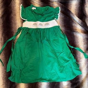 Green Dress From Pleats and Stitches Size 6